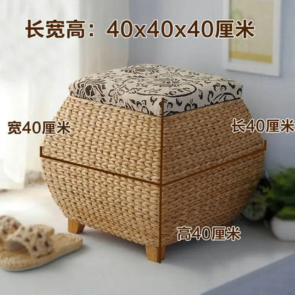 DecorBites™ 3-in-1 Storage Stool: Footrest, Shoe Organizer, and Convenient Seat