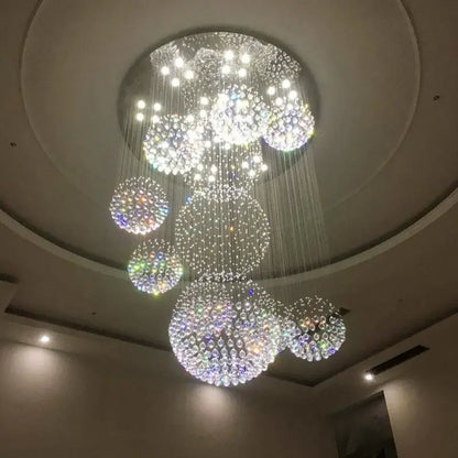 Decorbites™ Kristallkugel-LED-Kronleuchter: Moderne Luxus-Pendantbeleuchtung für das Wohnzimmer