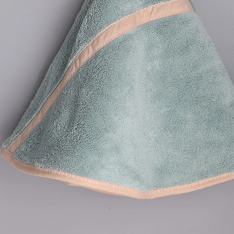 Decorbites™ Korallen-Samtbadehandtuch: Rundes, süßes Design, super saugfähig & weich für das Bad