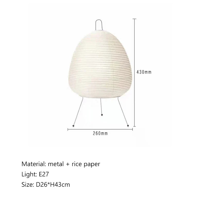Decorbites™ Handgefertigte Wabi-Sabi-Reispapier-Stehlampe für Vintage-Nordic-Home-Dekoration