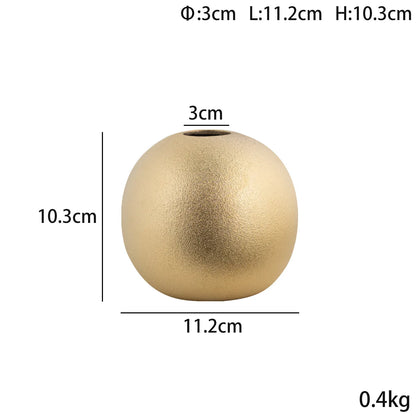 Decorbites™ Geometrische Gold- und Silber-Vase für stilvolle Blumenarrangements & Heimdekoration