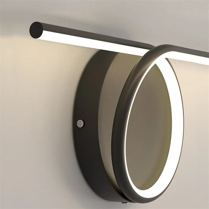 Decorbites™ Kreis Gerade Stange Wandlampe | Moderne Nordische LED Schlafzimmer Wohnzimmer Dekoration