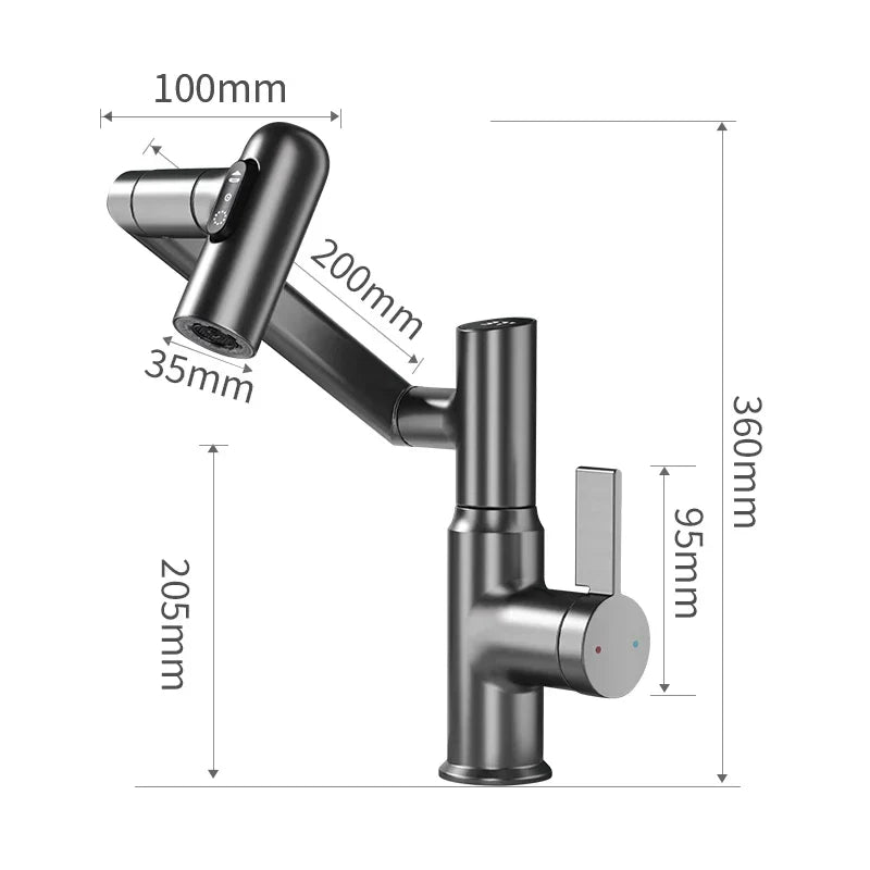 Chrome 360 LED Faucet