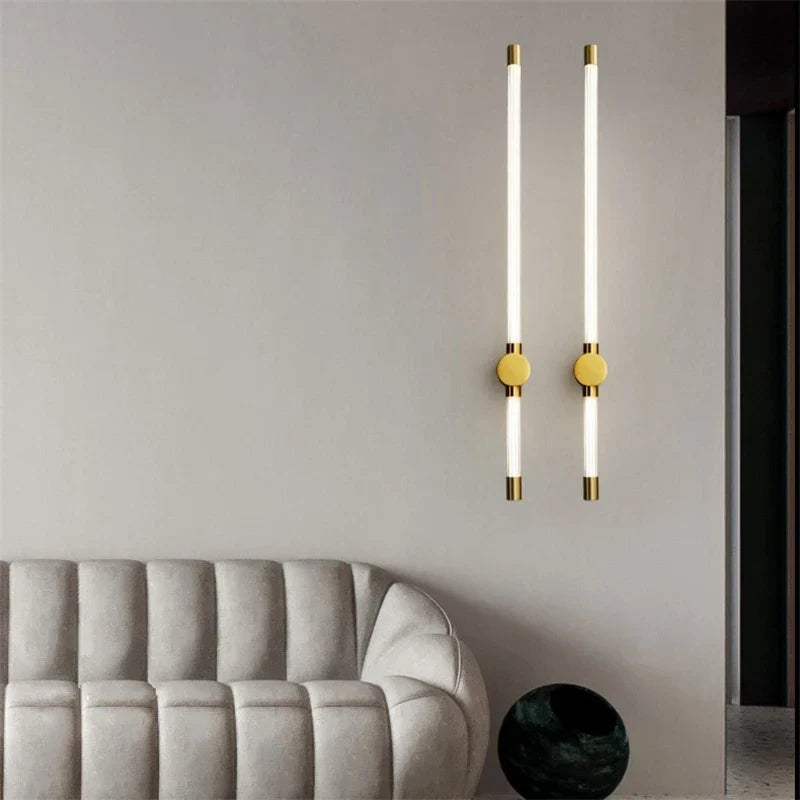 Decorbites™ Gold Geometrische Linien Wandlampen für modernes luxuriöses Wohnraumausstattung