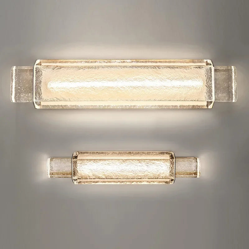 Decorbites™ Kristallglas Blasen Wandlampen - Goldfarbene LED montierte Schlafzimmer Wandlampen
