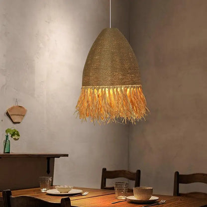Decorbites™ Handgefertigte Rattan-Hängeleuchte für Wohnzimmer, Schlafzimmer – Japanischer Stil