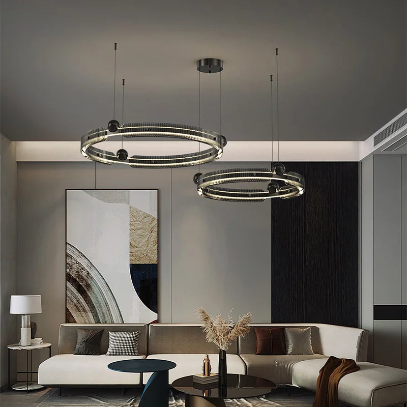 Decorbites™ Leuchtender Luxus-Kreisleuchte LED Wohnzimmer-Kronleuchter