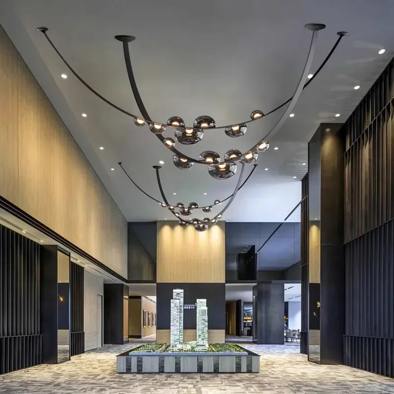 Decorbites™ Designleder-Loft-Hängeleuchte für Wohnzimmer, Hotel, Treppenhaus