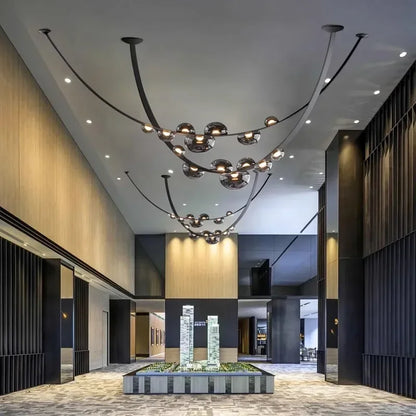 Decorbites™ Designleder-Loft-Hängeleuchte für Wohnzimmer, Hotel, Treppenhaus