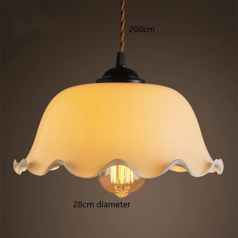 Decorbites™ Edison Vintage Pendelleuchte Grünes Glas Kupferfassung Heimdekoration