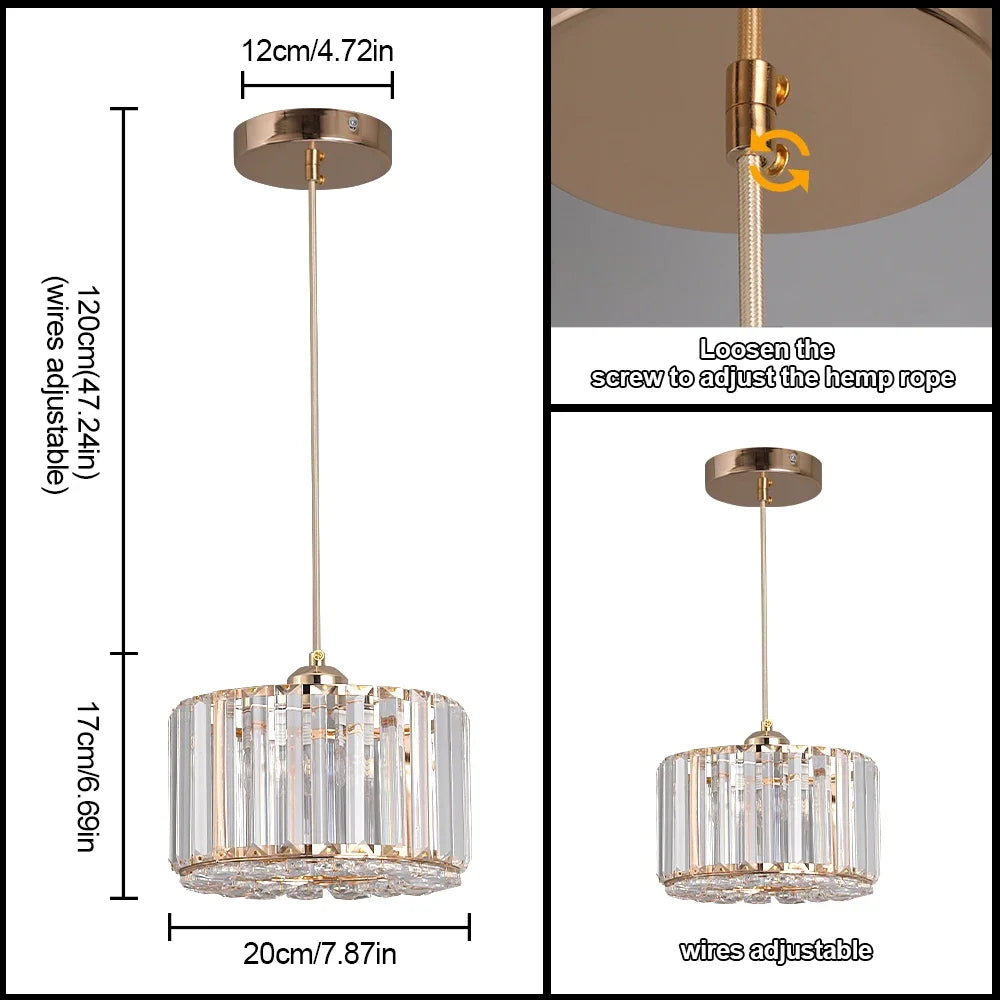 Decorbites™ Glas-LED-Kronleuchter Deckenleuchte Moderne Armatur für Wohn- und Esszimmer