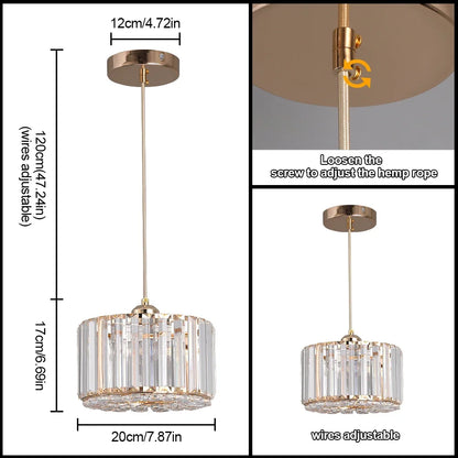 Decorbites™ Glas-LED-Kronleuchter Deckenleuchte Moderne Armatur für Wohn- und Esszimmer
