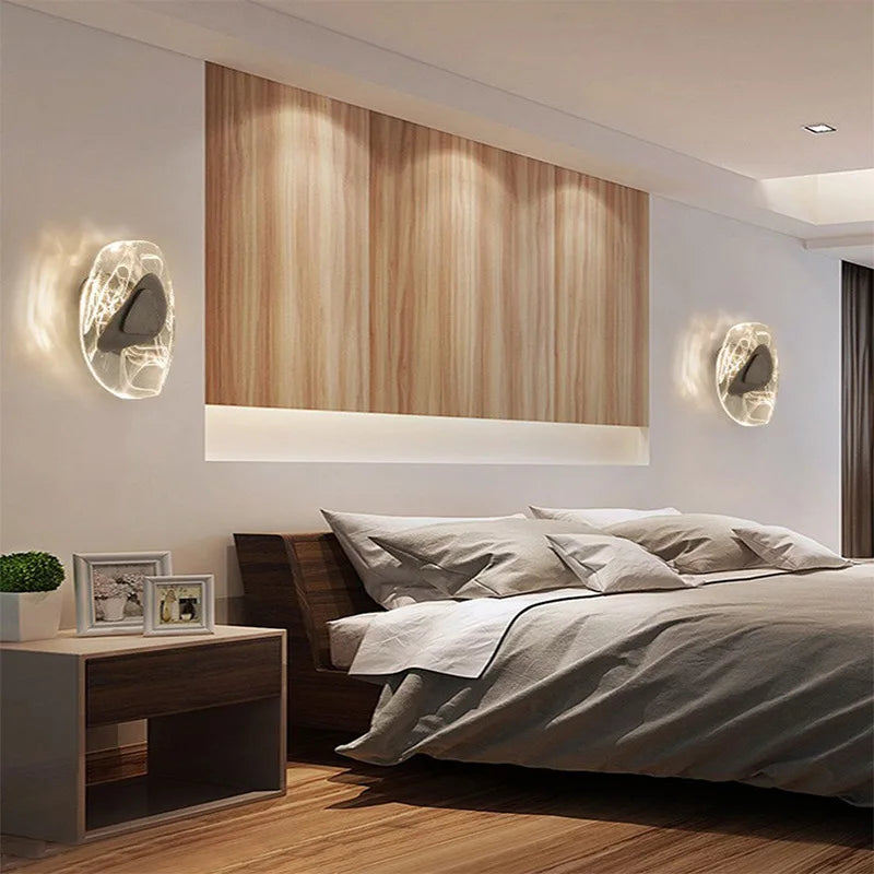 Decorbites™ Kristall-Wandleuchte: Moderne Luxus-Dekoration für das Schlafzimmer, kreative LED-Beleuchtung für das Wohnzimmer