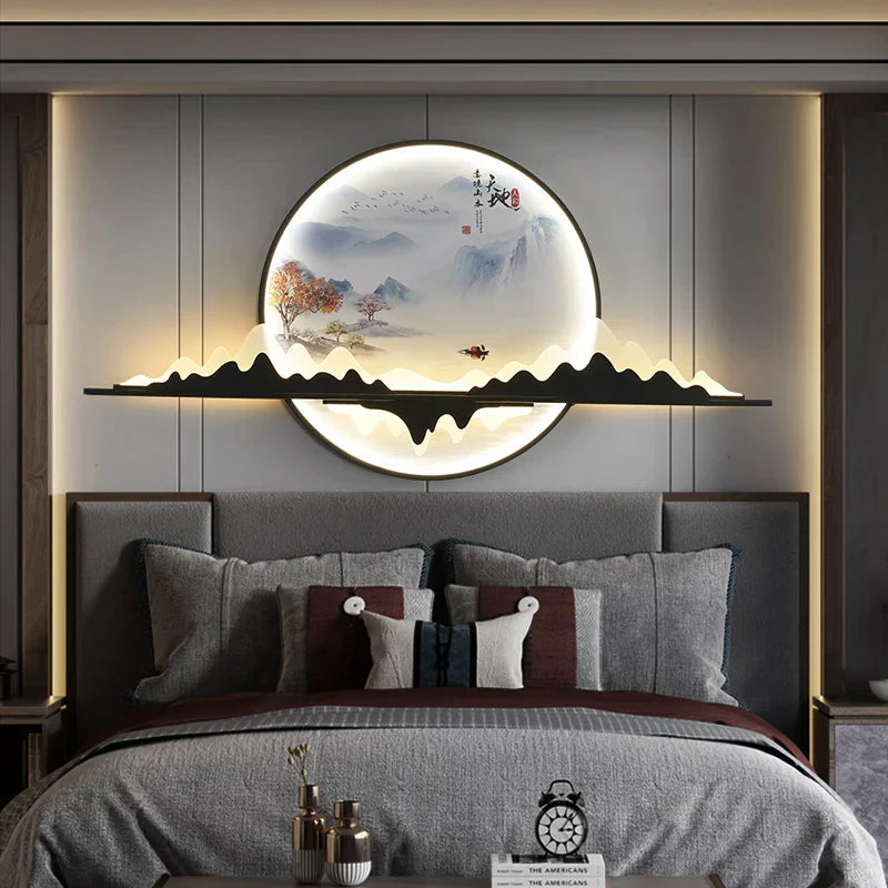DecorBites™ Landscape LED Wall Picture Light for Home Living Bedroom Study