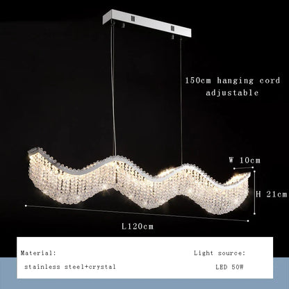 Decorbites™ Kristallperlen-Kronleuchter LED-Lichter für modernes luxuriöses Wohnraumausstattung & Schlafzimmer