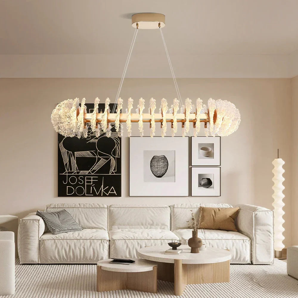 Decorbites™ Korallenblumen-Kristall-Leuchter: Moderne Luxus-LED-Pendelleuchte für Zuhause