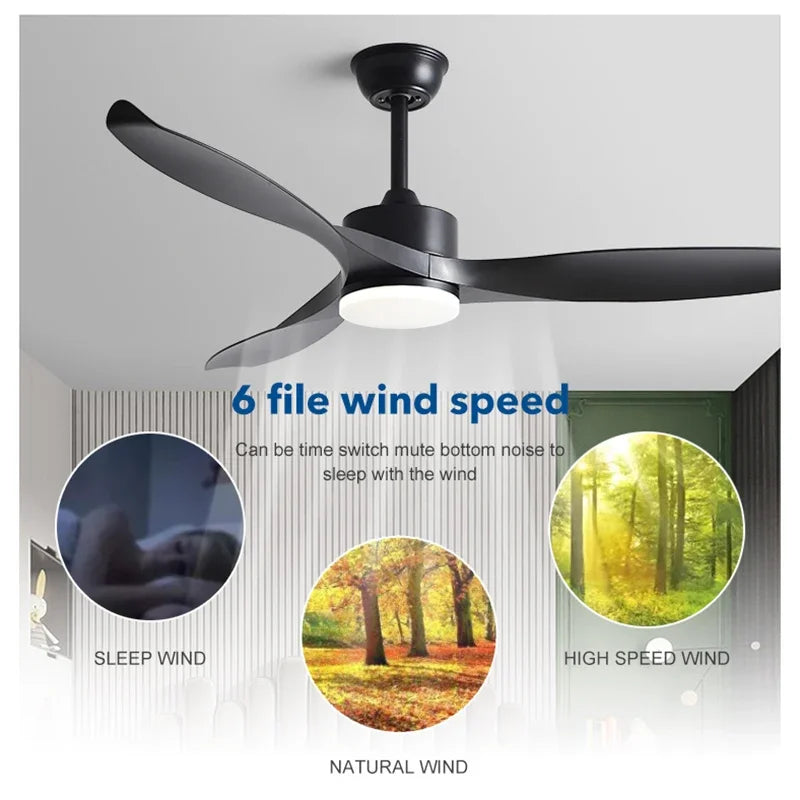 Decorbites™ 52" Reiner Kupfer-DC-Deckenventilator mit Fernbedienung, ABS-Flügel, 35W LED-Licht