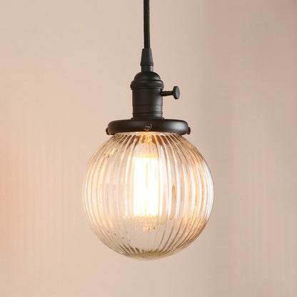 Decorbites™ Klar-Glas-Kugelleuchte E27 Hängelampe für Wohnzimmer Loft
