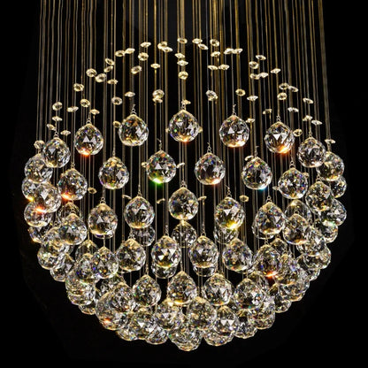 DecorBites™ Crystal Ball LED Chandelier for Home Décor Lighting