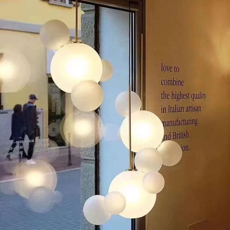 Decorbites™ Glasleuchter: Nordisch-italienische LED-Hängeleuchte für Wohn- und Esszimmer