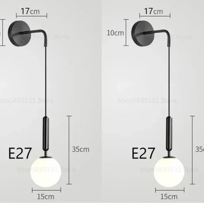 Decorbites™ Elegante Glas-Wandleuchte für Wohnzimmer Schlafzimmer LED-Beleuchtung