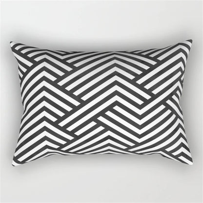 Decorbites™ Geometrisches Wellenlinien-Taljen-Kissenbezug-Set
