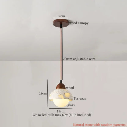 Decorbites™ Glas-Kugelleuchte LED-Hängeleuchte für Schlafzimmer Esszimmer Küche - Vintage Hängelampe