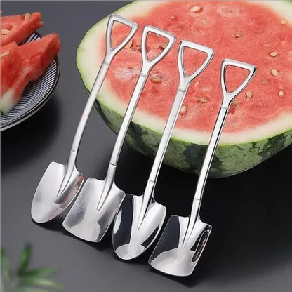 Decorbites™ 4-teiliges Set aus Edelstahl-Löffeln für Kaffee, Tee, Desserts und Eiscreme