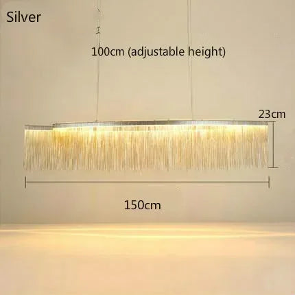 Decorbites™ LED-Aluminium-Quasten-Kronleuchter: Moderne dimmbare Beleuchtung für Wohnzimmer, Hotel, Halle