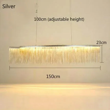 Decorbites™ LED-Aluminium-Quasten-Kronleuchter: Moderne dimmbare Beleuchtung für Wohnzimmer, Hotel, Halle