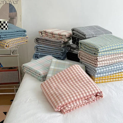 Decorbites™ Japanischer Stil Baumwollbedrucktes 4-teiliges Bettwäsche-Set mit beidseitigem Design