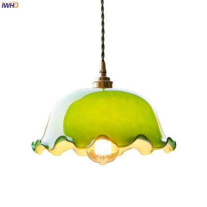 Decorbites™ Grüne Glas-LED-Hängeleuchte für Zuhause, Restaurant, Bar und Loft-Stil-Dekoration.