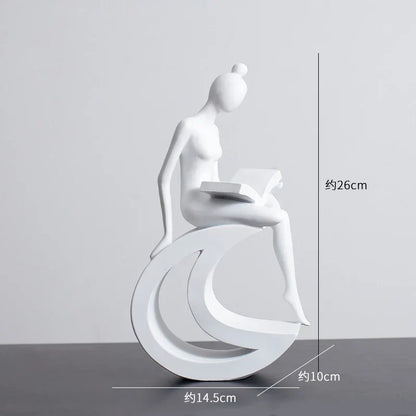 Decorbites™ Abstrakte Harz-Skulptur Moderne Schreibtisch-Dekoration Minimalistische Figuren Ornamente