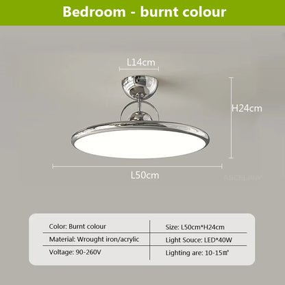 DecorBites™ Cream Iron Nordic LED Ceiling Light - Indoor Decorative Luminaires