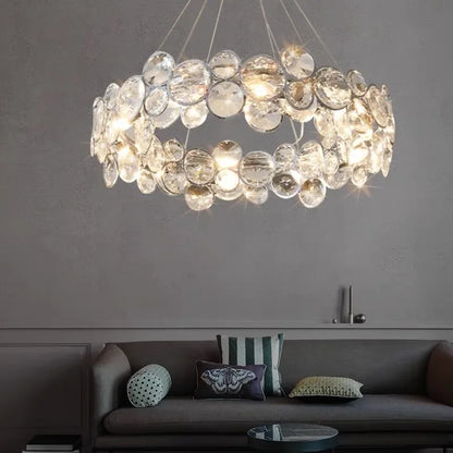 Decorbites™ Kristall-LED-Kronleuchter: Moderner nordischer Stil Luxus-Hängeleuchte für Wohnzimmer, Schlafzimmer, Esszimmer