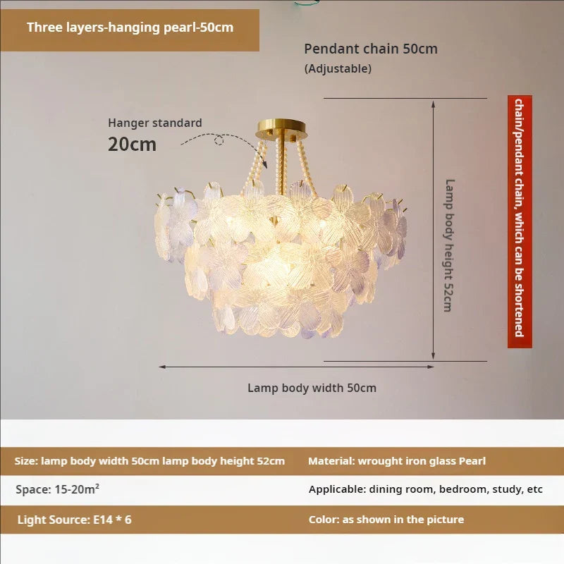 Decorbites™ Blattloser Kristall-Lüster: Moderne französische Beleuchtung für Wohnzimmer und Schlafzimmer