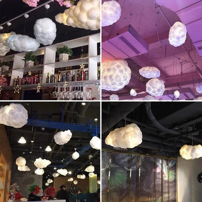 DecorBites™ Cloud Ceiling Chandelier Cotton Lampshade - Elegant Lighting for Home & Store