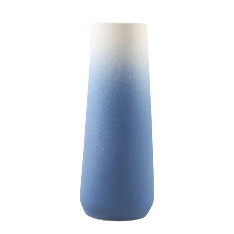 Decorbites™ Gradient Keramik Vase Zylinder Schreibtischdekoration Blumenvasen Modernes Raumdekoration