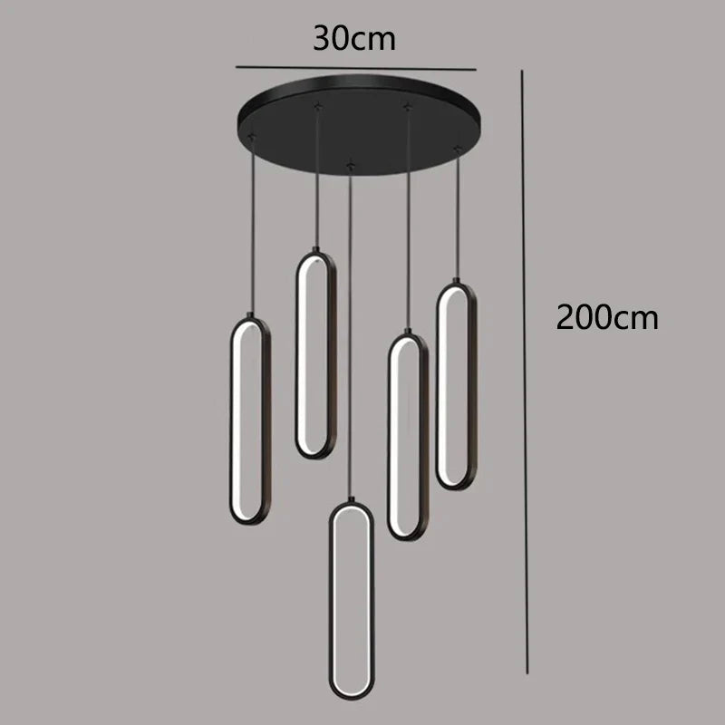 DecorBites™ LED Pendant Chandeliers for Living Room Staircase Indoor Lighting