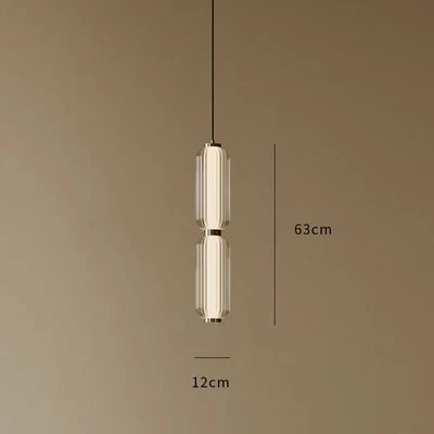 Decorbites™ Glas-Treppenhaus-Pendantleuchte: Amerikanisch-retro-minimalistisches Restaurant-Foyer-Kunstleuchte