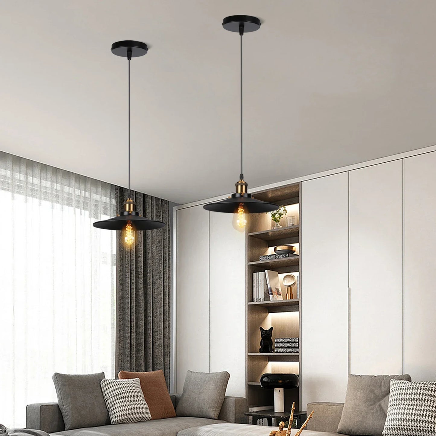 DecorBites™ Iron Pendant Light for Dining Room, Kitchen, and Bedroom