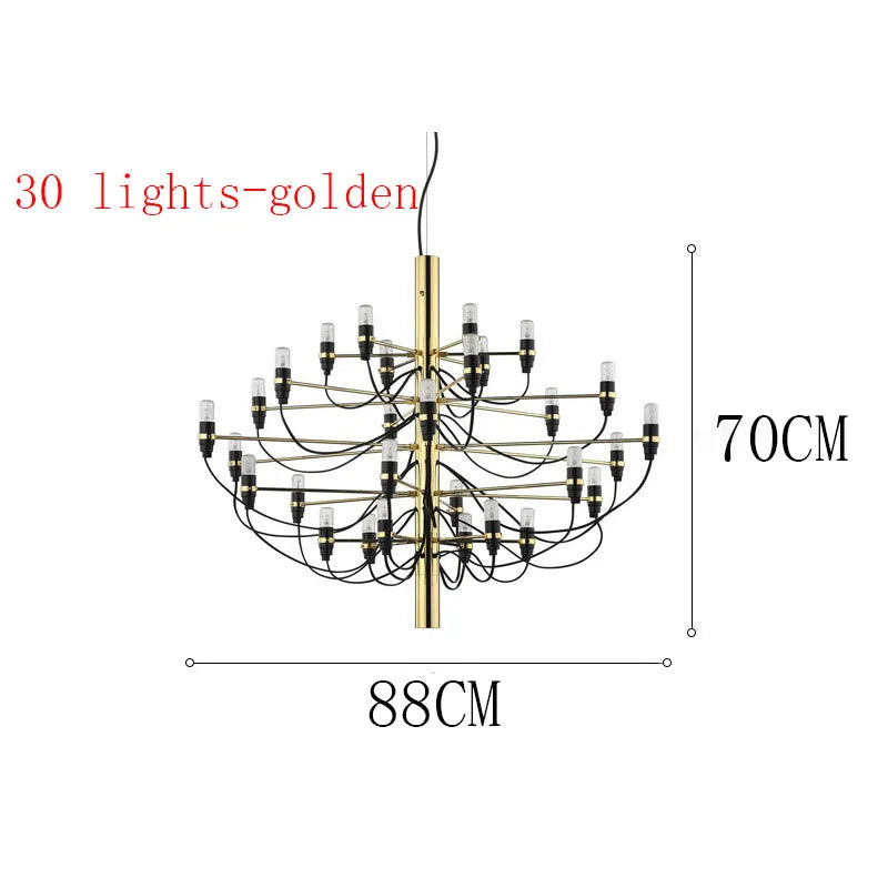 Decorbites™ LED-Kerzen-Lüster: Elegantes italienisches Design-Pendant-Licht für die Heimdekoration