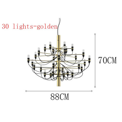 Decorbites™ LED-Kerzen-Lüster: Elegantes italienisches Design-Pendant-Licht für die Heimdekoration