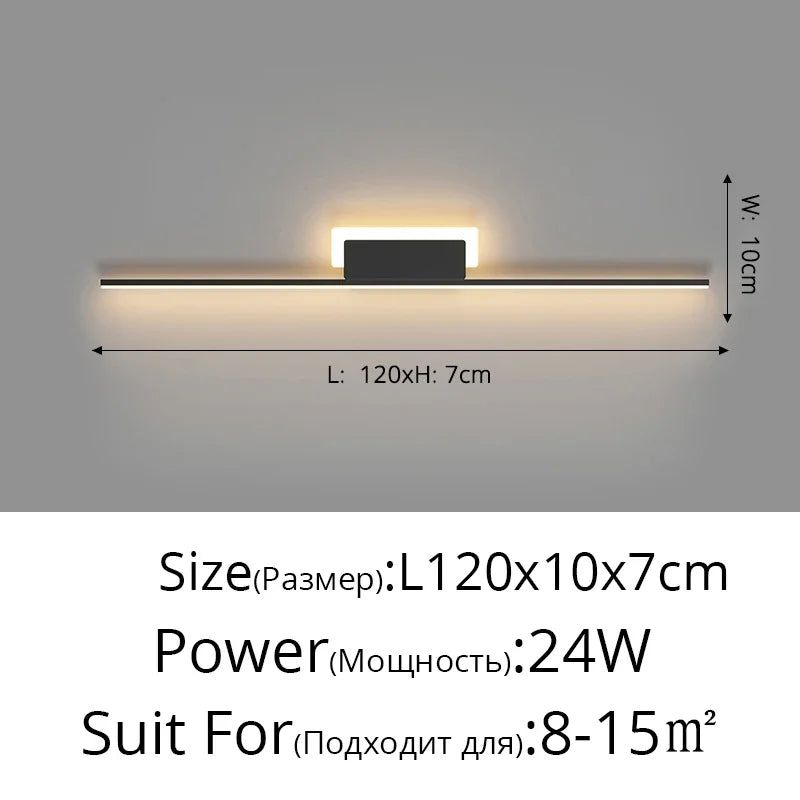 Decorbites™ LED Wandlampe: Modernes langes Line-Design für Wohnzimmer, Schlafzimmer, Flur, Innenbeleuchtung