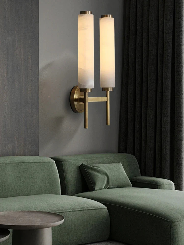 Decorbites™ Schwarz-Bronze-Messing-Marmor-Wandleuchten dimmbar Heimdekoration Wohnzimmerbeleuchtung