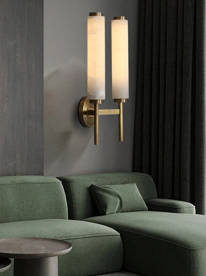 Decorbites™ Schwarz-Bronze-Messing-Marmor-Wandleuchten dimmbar Heimdekoration Wohnzimmerbeleuchtung