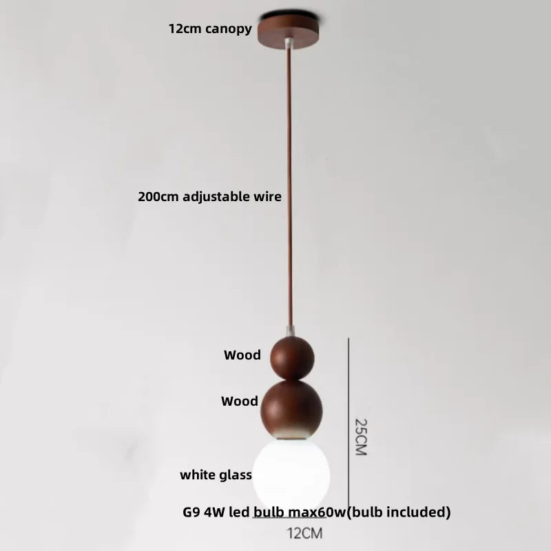 Decorbites™ Verstellbare LED-Hängeleuchte - Nordisch Modern Gelber Travertin-Marmor-Holzarmatur