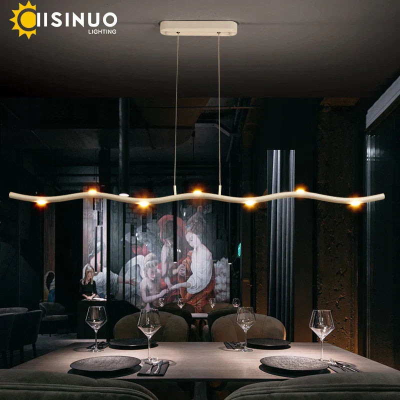 Decorbites™ LED-Wellen-Hängeleuchte für Büro, Esszimmer und Wohnzimmer-Dekoration