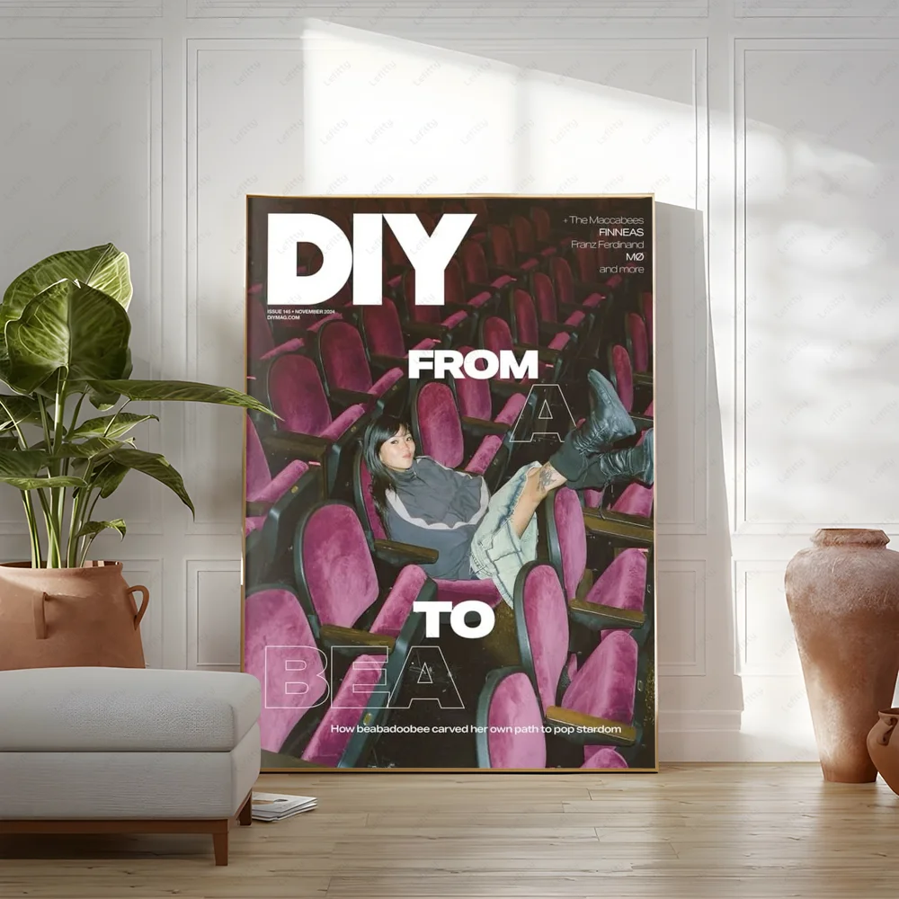 Rock Singer pretty B-Beabadoobee Poster Home living room Wall Art Garage Room Decor