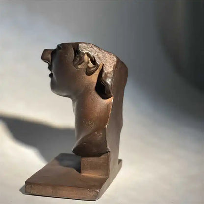 Decorbites™ Abstrakte menschliche Gesichtsskulptur, realistische Figurenkunst-Statue zur Haushaltsdekoration